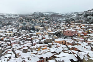 Santu Lussurgiu sotto la neve